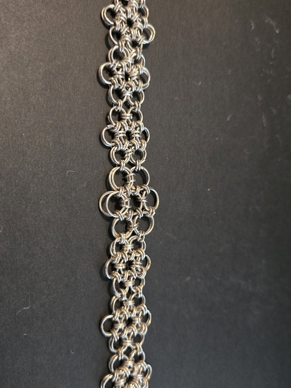 ✨ Handmade Chainmail Bracelet Silver-Tone - Picture 3 of 5